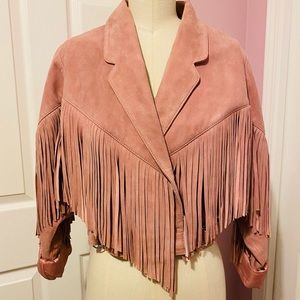 TOPSHOP Suede leather jacket